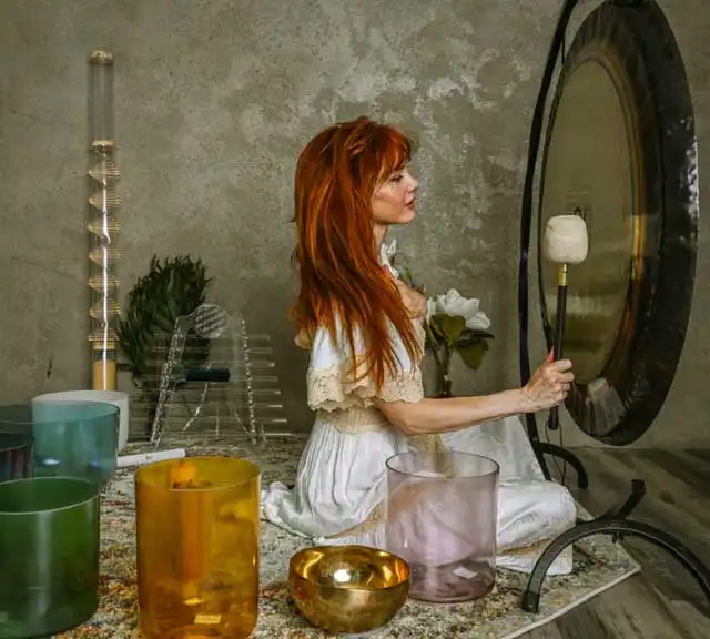 Abstract image of colors and sound waves